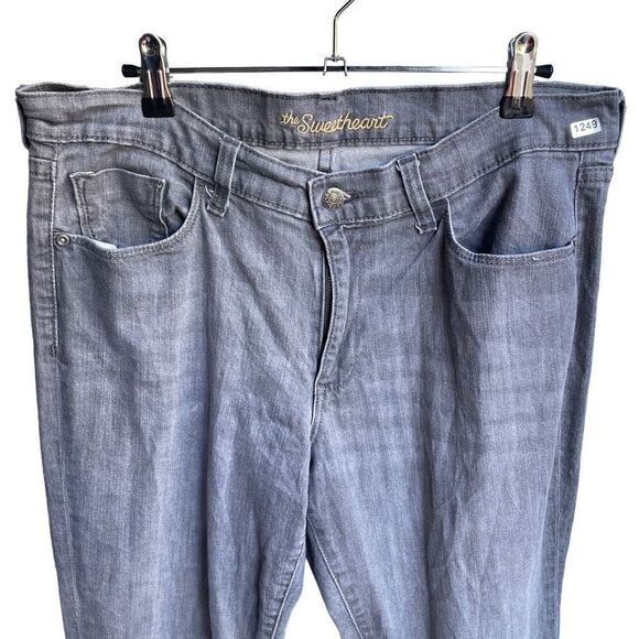 Old Navy Sweetheart Jeans 12R Women’s Grey Pre-Owned [#1249] - Picture 3 of 7
